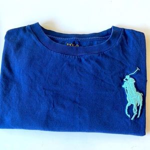 Ralph Lauren polo big pony t-shirt blue boys 10-12yrs